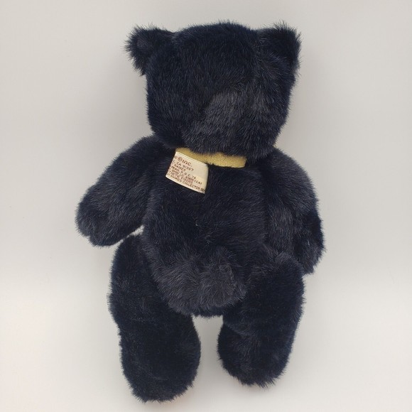Vtg Robert Raikes Collector Bear Black Jointed LE #490 Applause 1988 No. 170101 - Picture 13 of 13